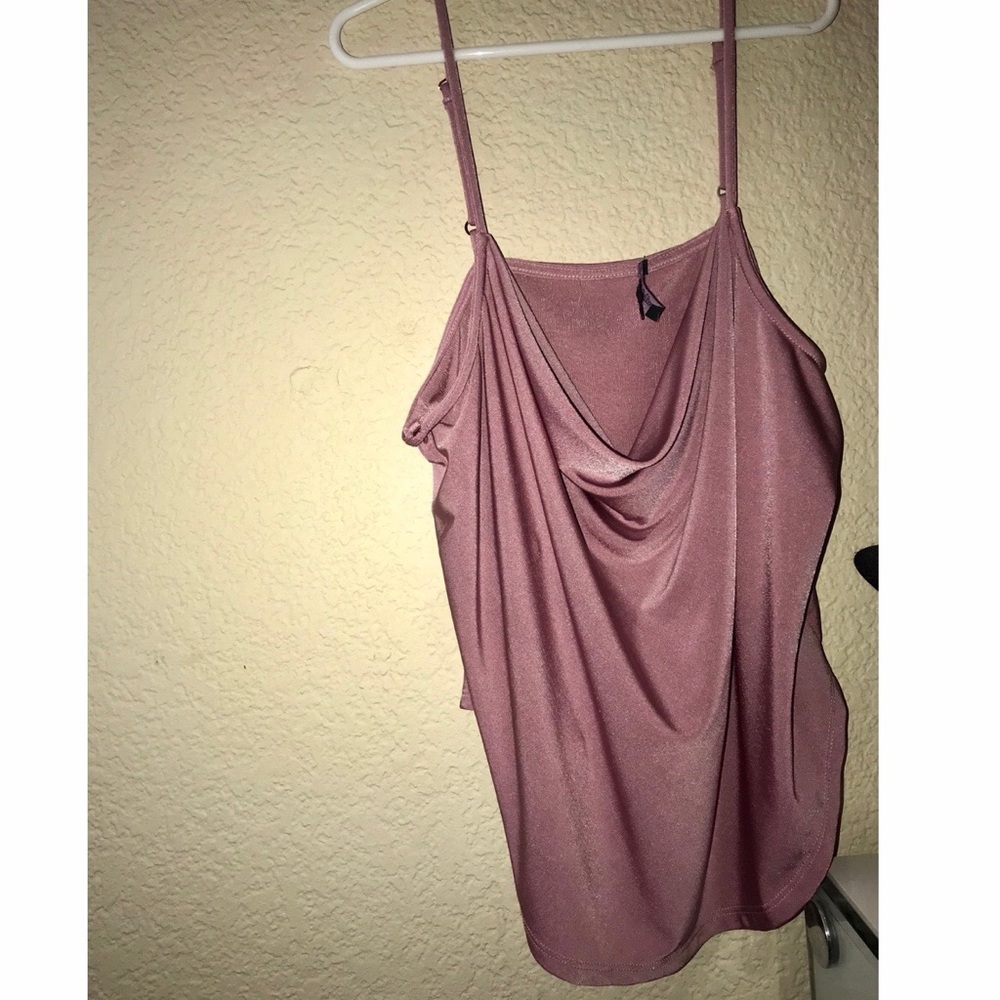 Draped Amaranth (pink) tank top
